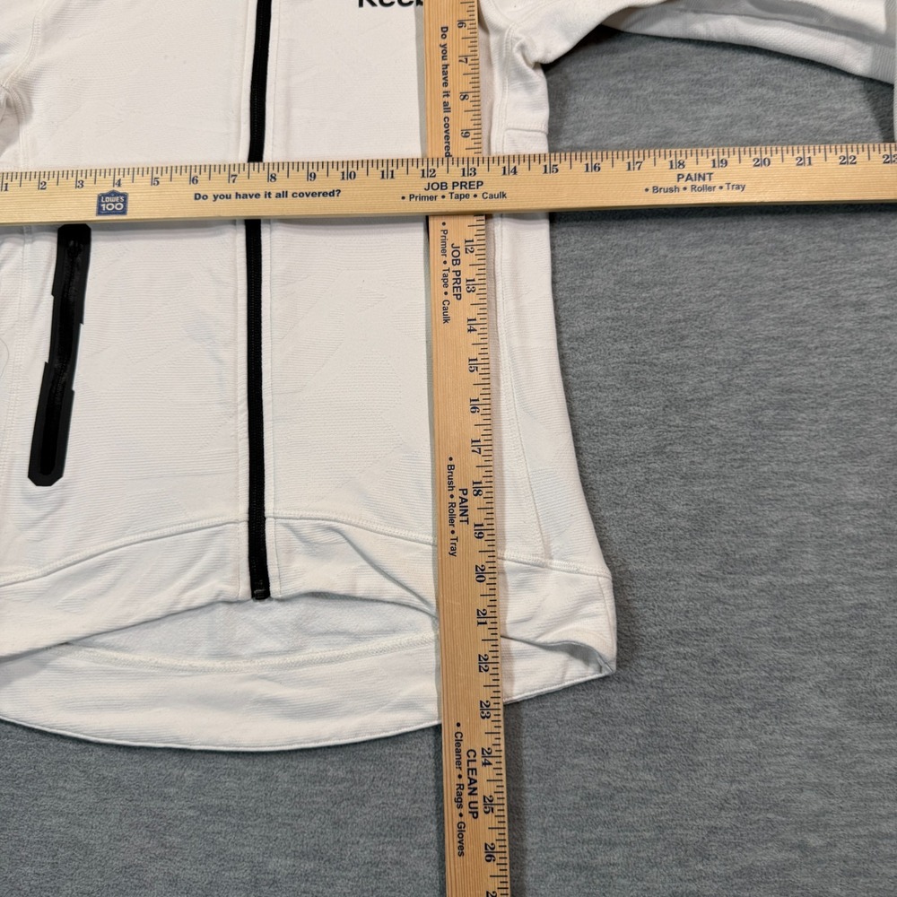Reebok Hoodie Women XS White Full Zip UFC Fighter Performance Jacket - Picture 3 of 9